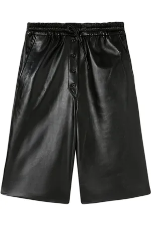 Jil Sander Bermuda-shorts i lammeskindslæder