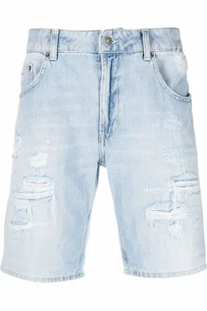 Dondup Denimshorts med slitageeffekt