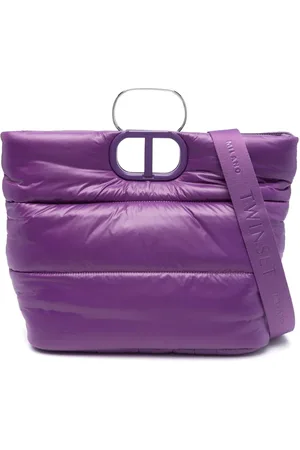 Twin-Set Quiltet Lila Ski tote