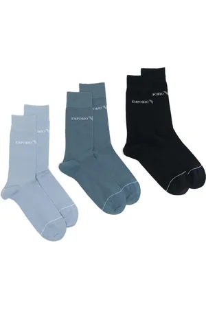 Emporio Armani Logo-embroidered socks (pack of 3)