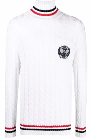 Balmain Kabelstrikket trøje med lomme