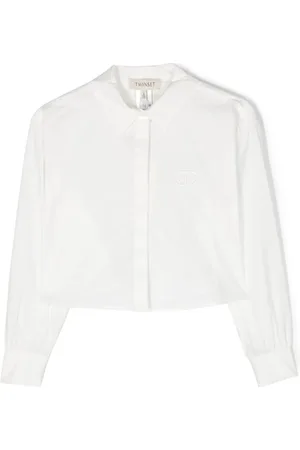 Twin-Set Langærmet skjorte med broderet logo