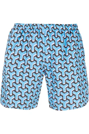 YES I AM Badeshorts med geometrisk tryk