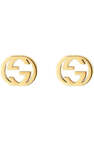 Gucci Interlocking G ørestikker i 18 karat guld