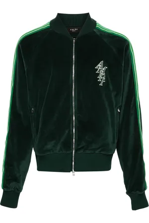 AMIRI Stack velourjakke med monogram