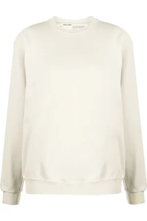 OFF-WHITE DIAG OVERSIZE CREWNECK ECRU