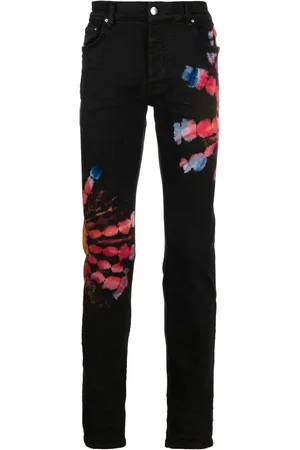 AMIRI Skinny-jeans med batiktryk