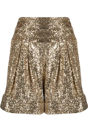 Balmain Højtaljede shorts med pailletter