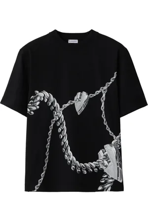 Burberry T-shirt i bomuld med Shield-hardware