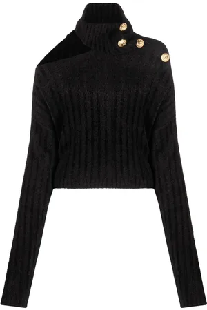 Balmain Cropped trøje med udskæringsdetalje