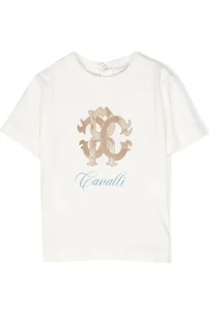 Roberto Cavalli T-shirt med monogramtryk