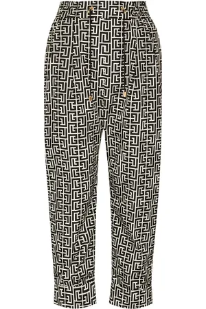 Balmain Bukser med snoretræk og monogramtryk