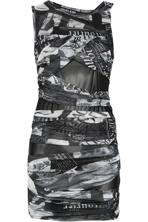 VERSACE Asymmetrisk draperet kjole