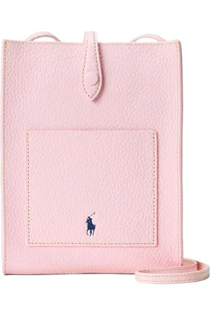 Ralph Lauren Tekstureret crossbody-taske i læder