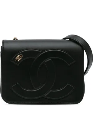 CHANEL CC Mania Flap crossbody-taske i lammeskind fra 2019