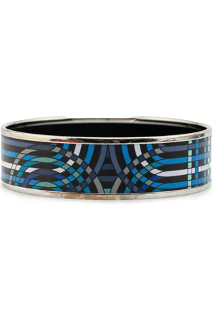 Hermès Bredt geometrisk 65 armbånd med emalje fra det 20. århundrede