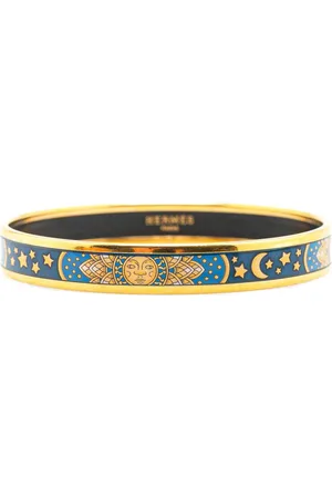 Hermès Smalt Sun Moon Stars 65 armbånd med emalje fra det 20. århundrede