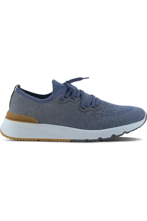 Brunello Cucinelli Sneakers med snøre og mesh-paneler