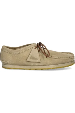 Clarks Mokkasiner i ruskind med snøre