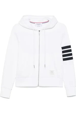 Thom Browne Hættetrøje med lynlås og 4-Bar-detalje