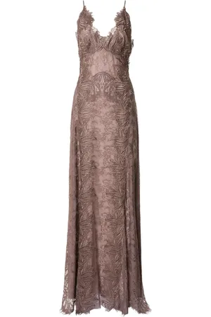 Alberta Ferretti Shift-kjole med blondebroderi