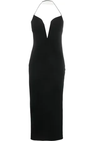 Givenchy Lang kjole med halterneck