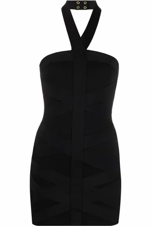 Balmain ærmeløs kjole med halterneck