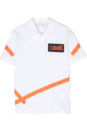 Roberto Cavalli T-shirt med colourblocking