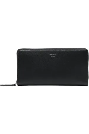 Jimmy Choo Phelix pung i læder med præget logo