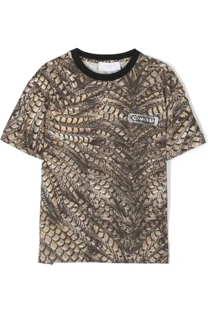 Roberto Cavalli T-shirt med dyretryk