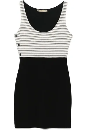Balenciaga Kort stribet kjole fra 2010