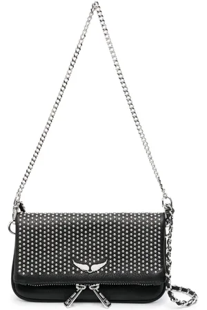 Zadig & Voltaire Crossbody-taske i læder med nitter
