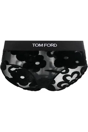 Tom Ford Body med blomstret blonder og logo i taljen