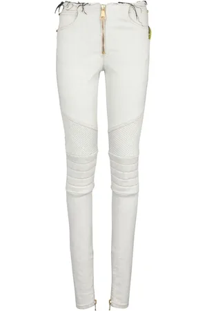 Balmain Ribbede jeans med smal pasform