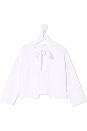 Il gufo Finstrikket cardigan med sløjfelukning