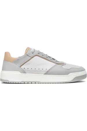 Brunello Cucinelli Sneakers i læder med logomærke