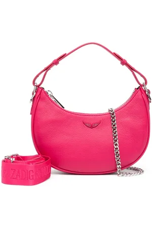 Zadig & Voltaire Crossbody-taske i læder med logoplade