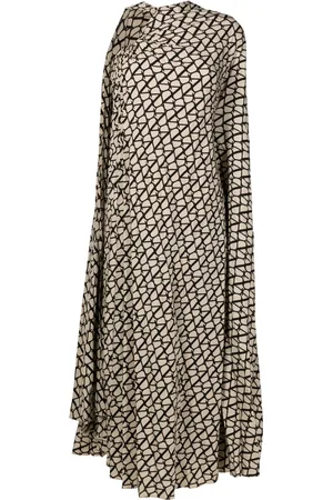VALENTINO GARAVANI Silkekjole med Toile Iconographe-tryk