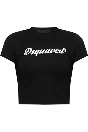 Dsquared2 Cropped T-shirt med logotryk