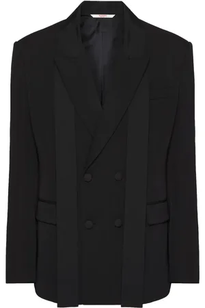 VALENTINO GARAVANI Dobbeltradet blazer med tørklædekrave