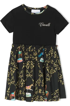 Roberto Cavalli Skaterkjole med grafisk tryk