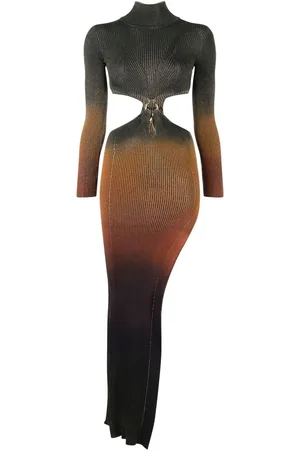 Roberto Cavalli Asymmetrisk kjole med ombré-effekt