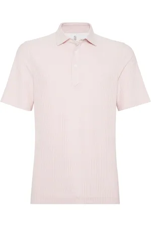 Brunello Cucinelli Ribstrikket polo