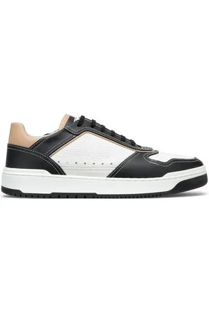 Brunello Cucinelli Sneakers i læder med paneler og colourblocking
