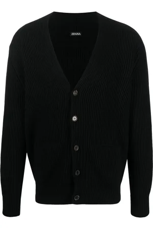 Ermenegildo Zegna Kraftigt ribstrikket cardigan