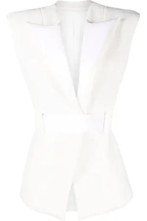 Balmain Vest med polstrede skuldre og bælte