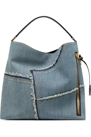 Tom Ford Stor skuldertaske i denim