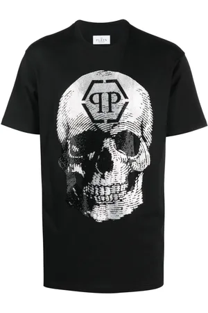 Philipp Plein SS T-shirt med dødningehoved-tryk