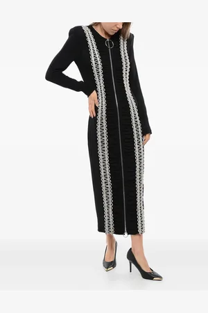 Balmain Mellemlang kjole med krystaludsmykning