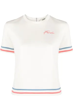 Fendi T-shirt med broderet logo